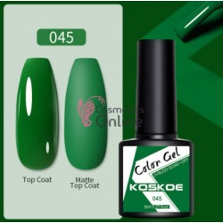 Oja semipermanenta KOSKOE color UV / LED Pure Color 8ml Cod 045 Basil